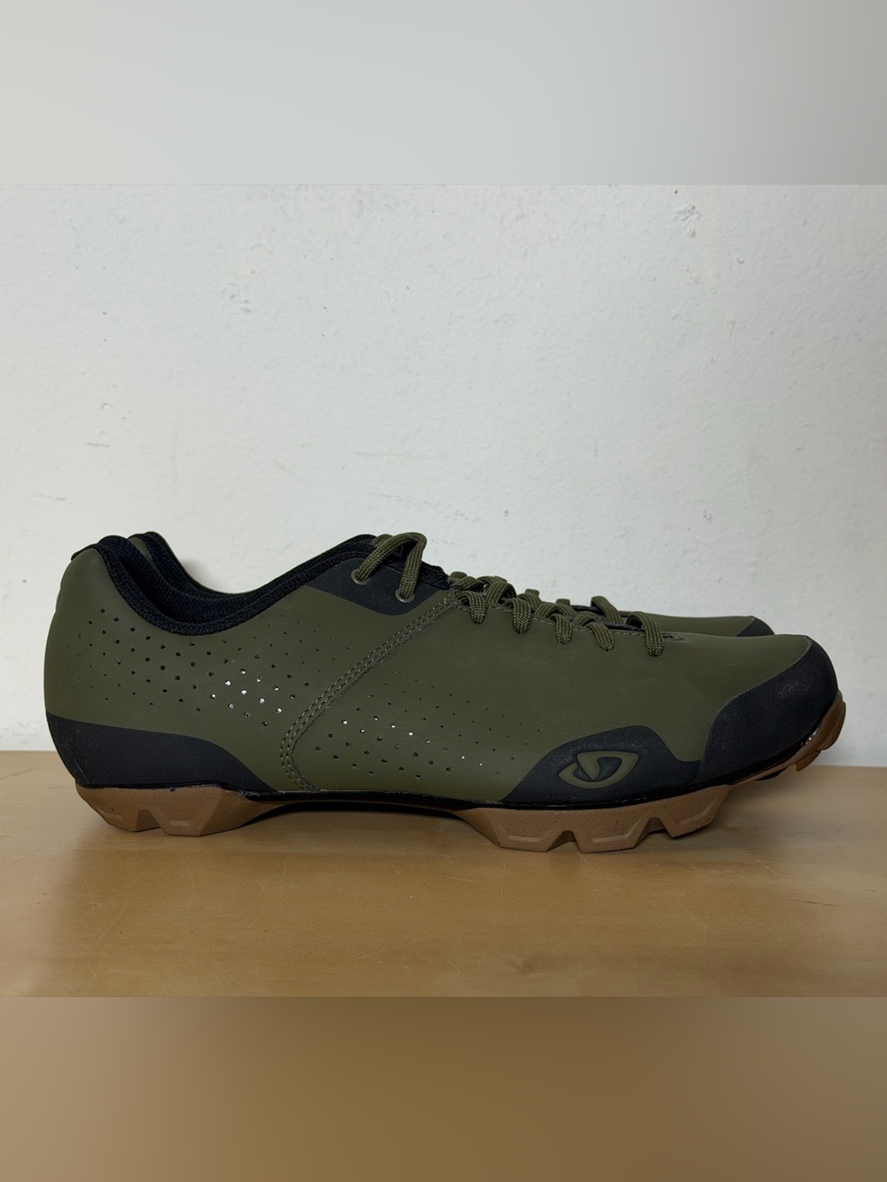Giro Privateer Lace Green Black Brown Cycling MTB Shoes Men's Size 10.5